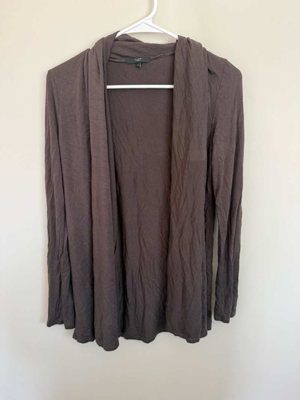 Tart Brown Lightweight Open Soft Cardigan Size S